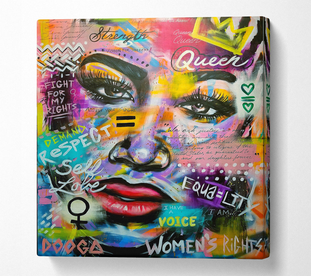  A Canvas Print of Queen Graffiti Canvas Art