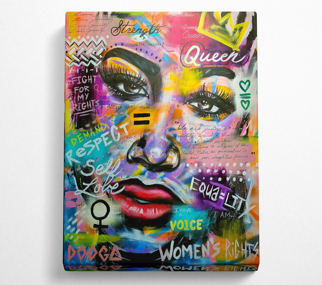 A Canvas Print of Queen Graffiti Canvas Art