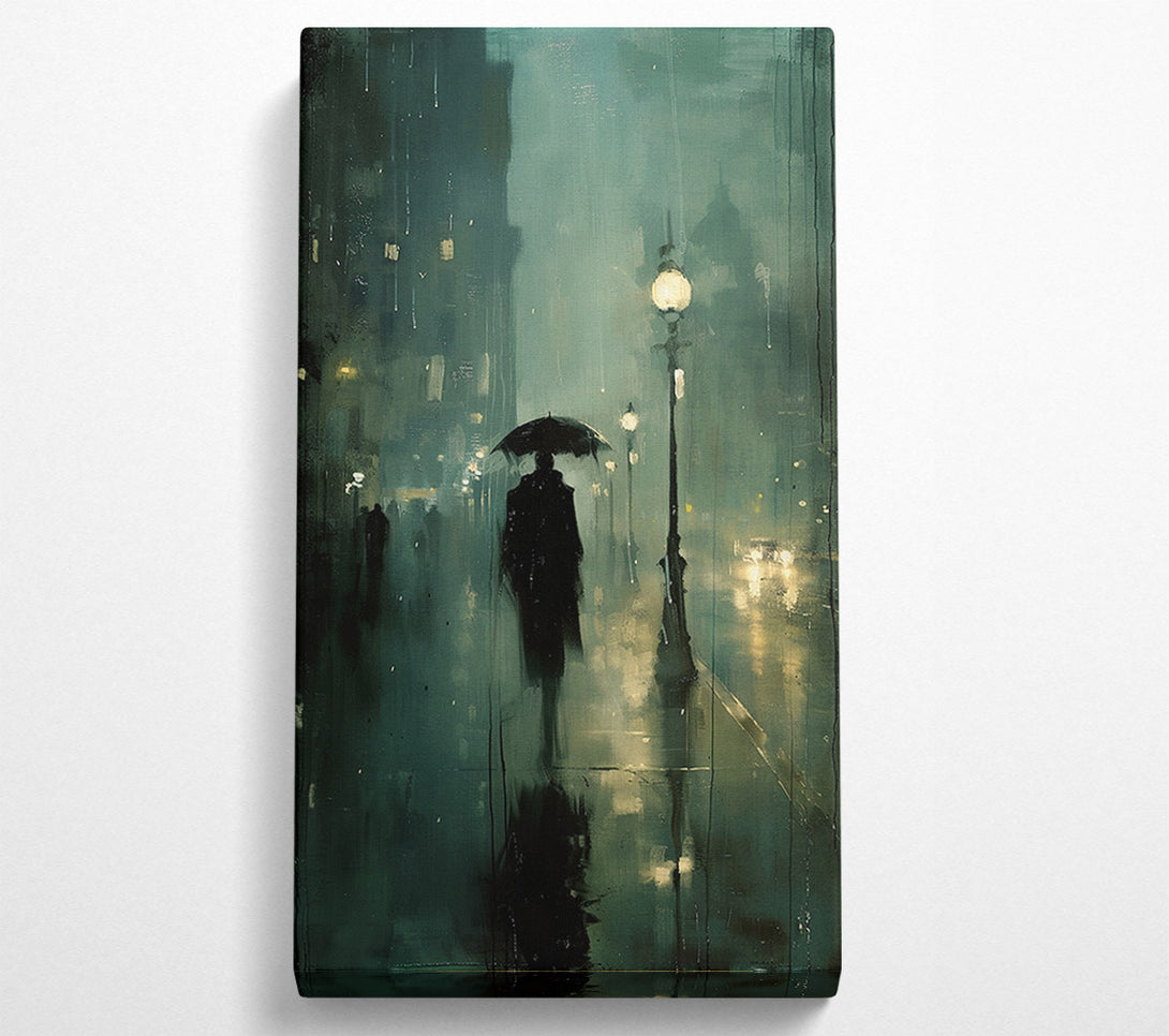  A Canvas Print of Rain Walk Canvas Wall Art