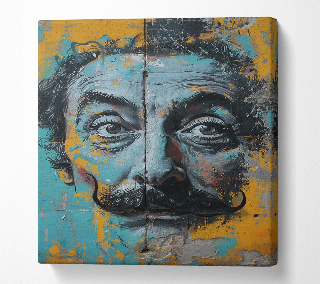  A Canvas Print of Salvidor Dali Graffiti Canvas Art