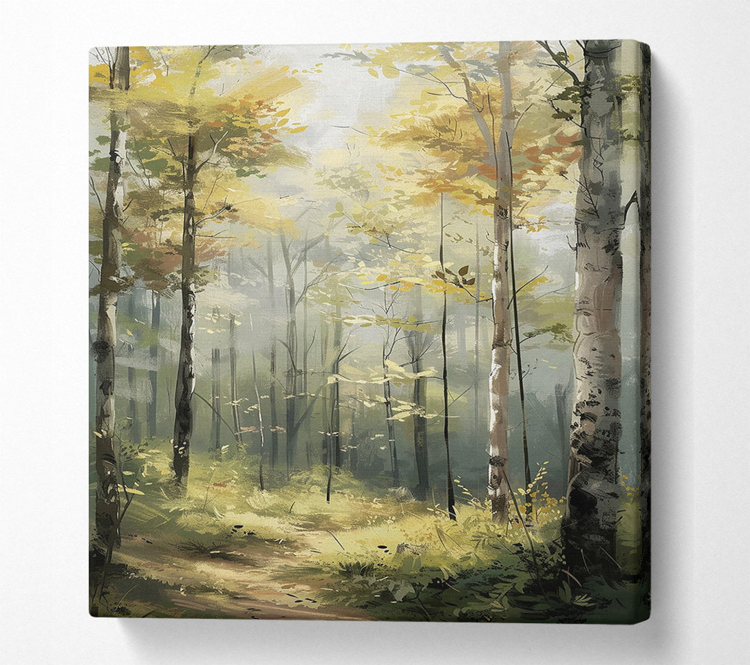  A Canvas Print of Serenity Woodland Canvas Art
