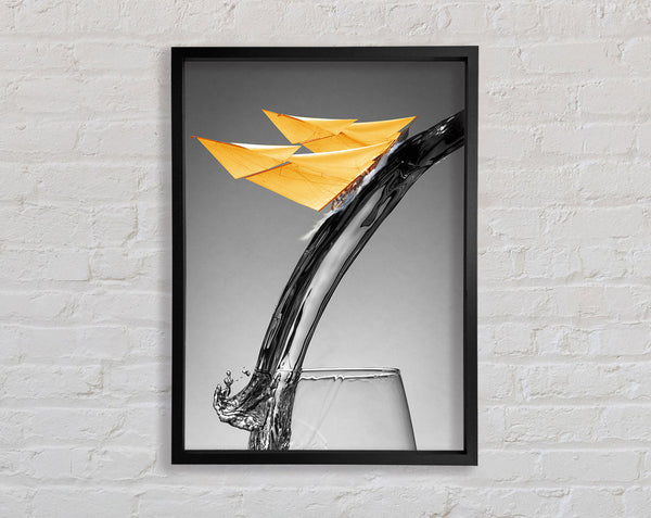 Ship Pour Framed Print