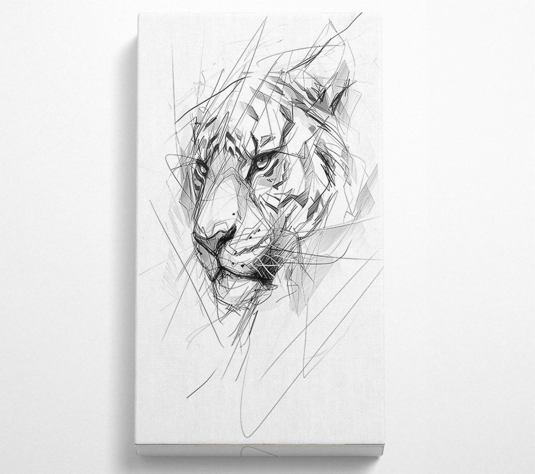  A Canvas Print of Sketch Tiger Canvas Wall Art