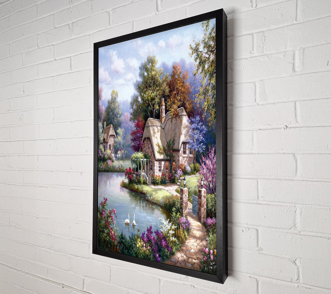  A Canvas Print of Small Cottage Canvas Art