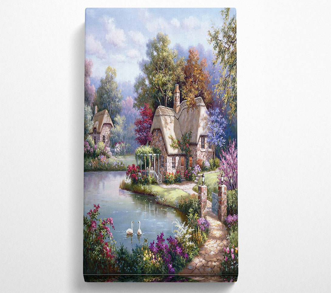  A Canvas Print of Small Cottage Canvas Art