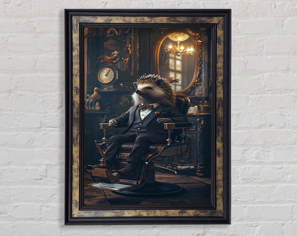 Smart Hedgehog Framed Print