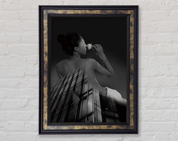 Smelling The Rose Framed Print