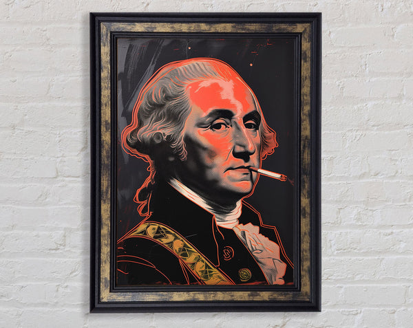 Smoking The Cigarette Framed Print