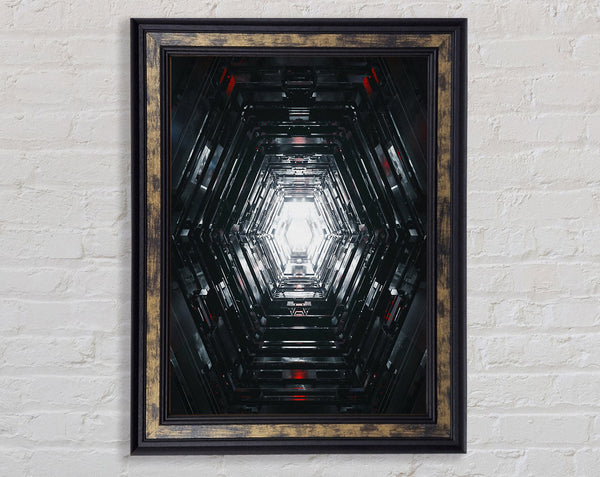 Space Walkway Framed Print