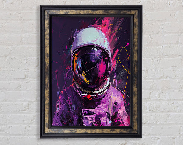 Spaceman Colours Framed Print