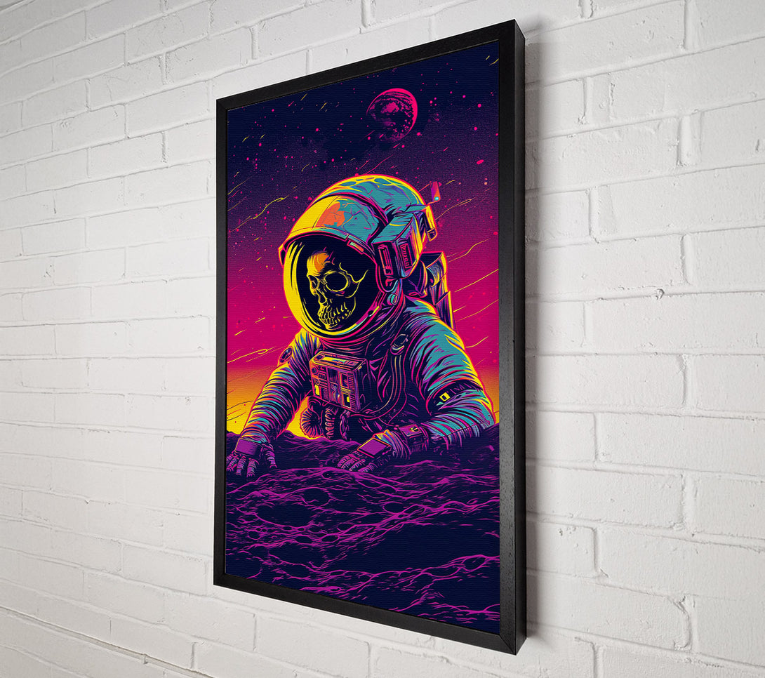  A Canvas Print of Spaceman Skeleton Canvas Wall Art