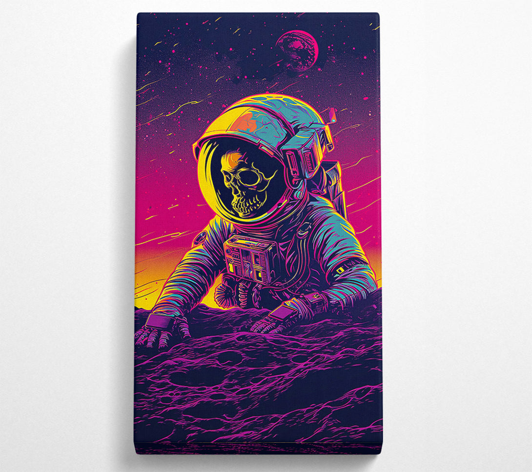  A Canvas Print of Spaceman Skeleton Canvas Wall Art