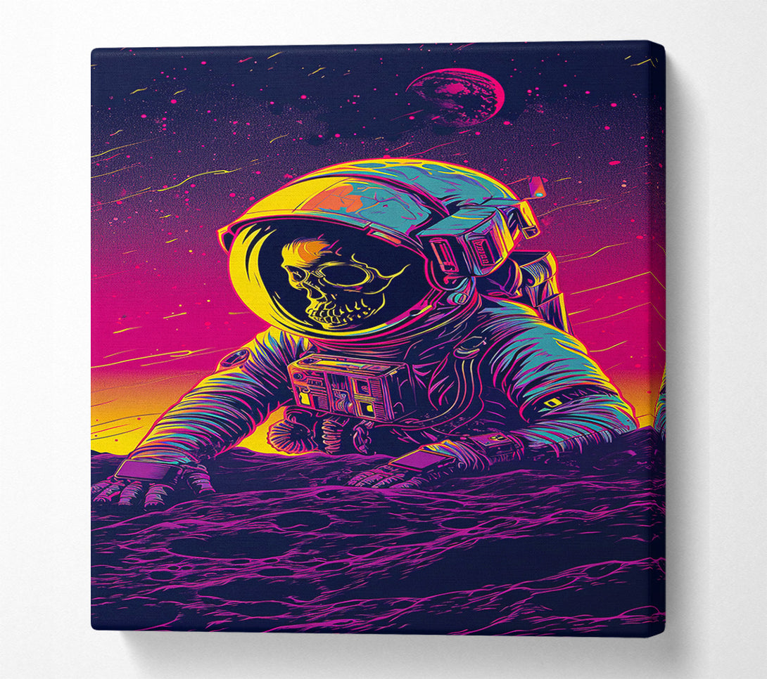  A Canvas Print of Spaceman Skeleton Canvas Wall Art