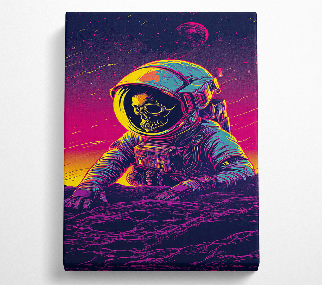  A Canvas Print of Spaceman Skeleton Canvas Wall Art