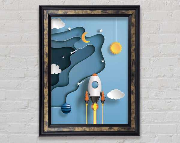 Spaceship Framed Print