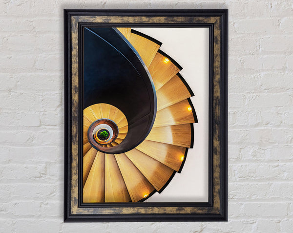 Spiral Staircase Framed Print