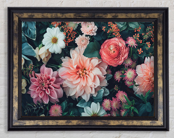 Spring Flower Bed Framed Print