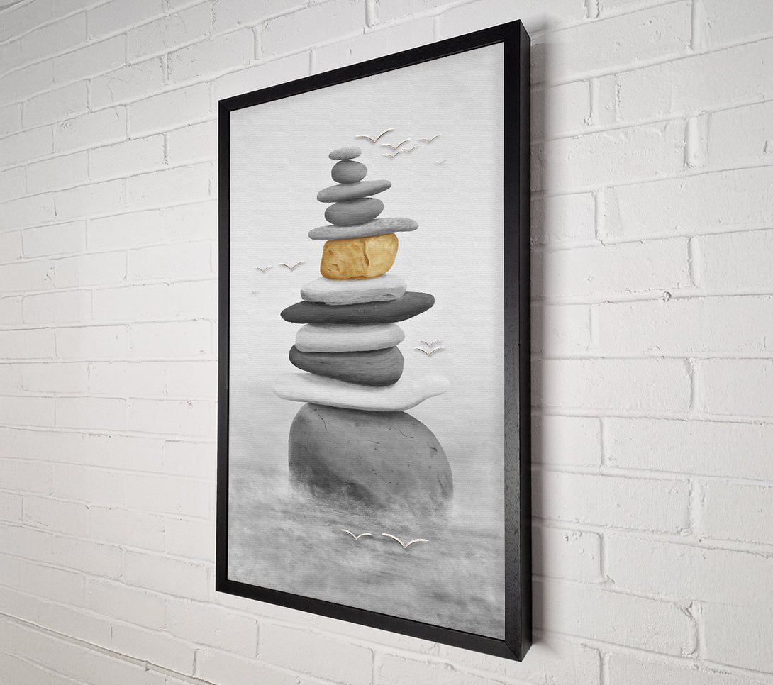  A Canvas Print of Stack Of Rocks Canvas Art
