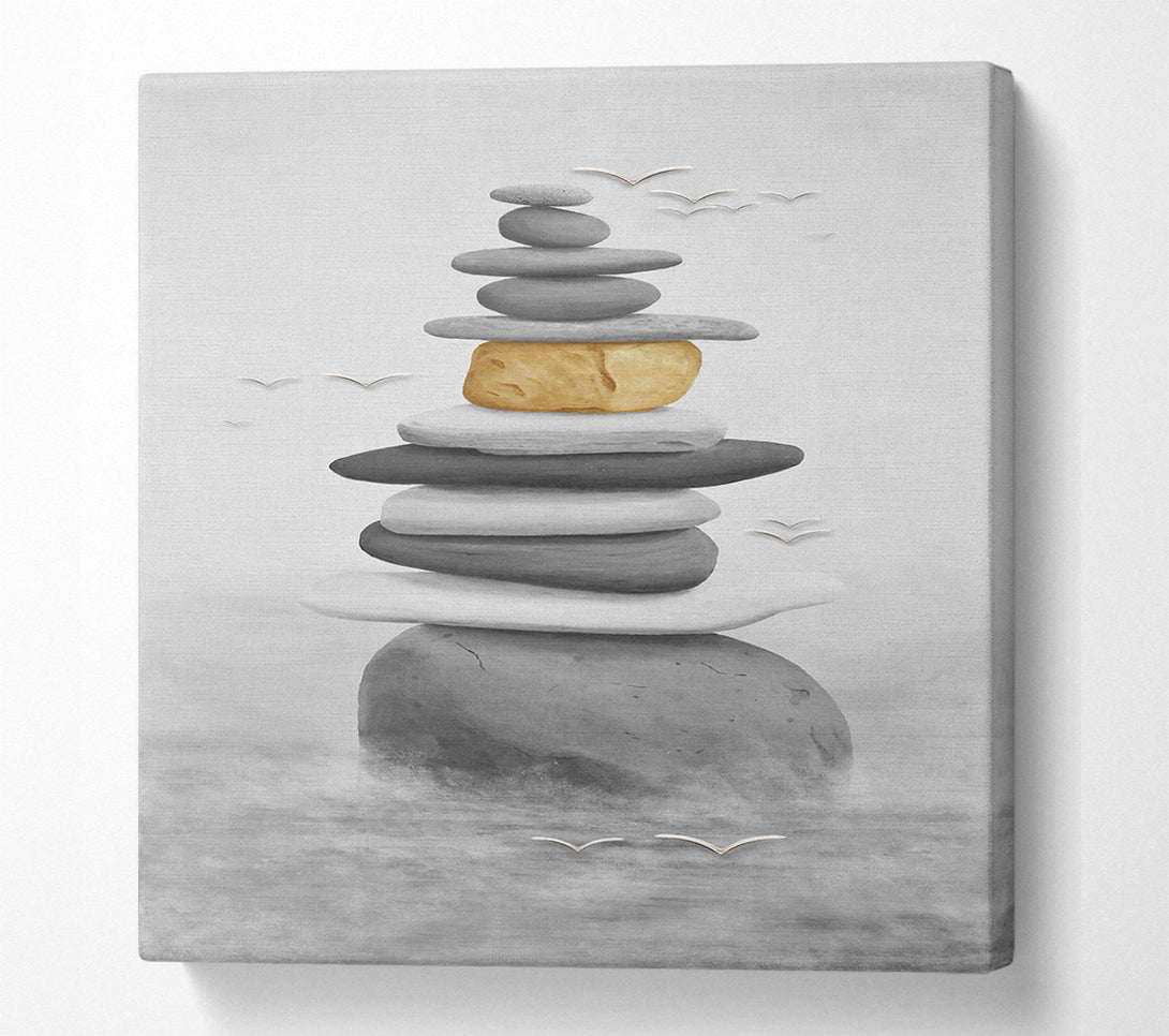  A Canvas Print of Stack Of Rocks Canvas Art