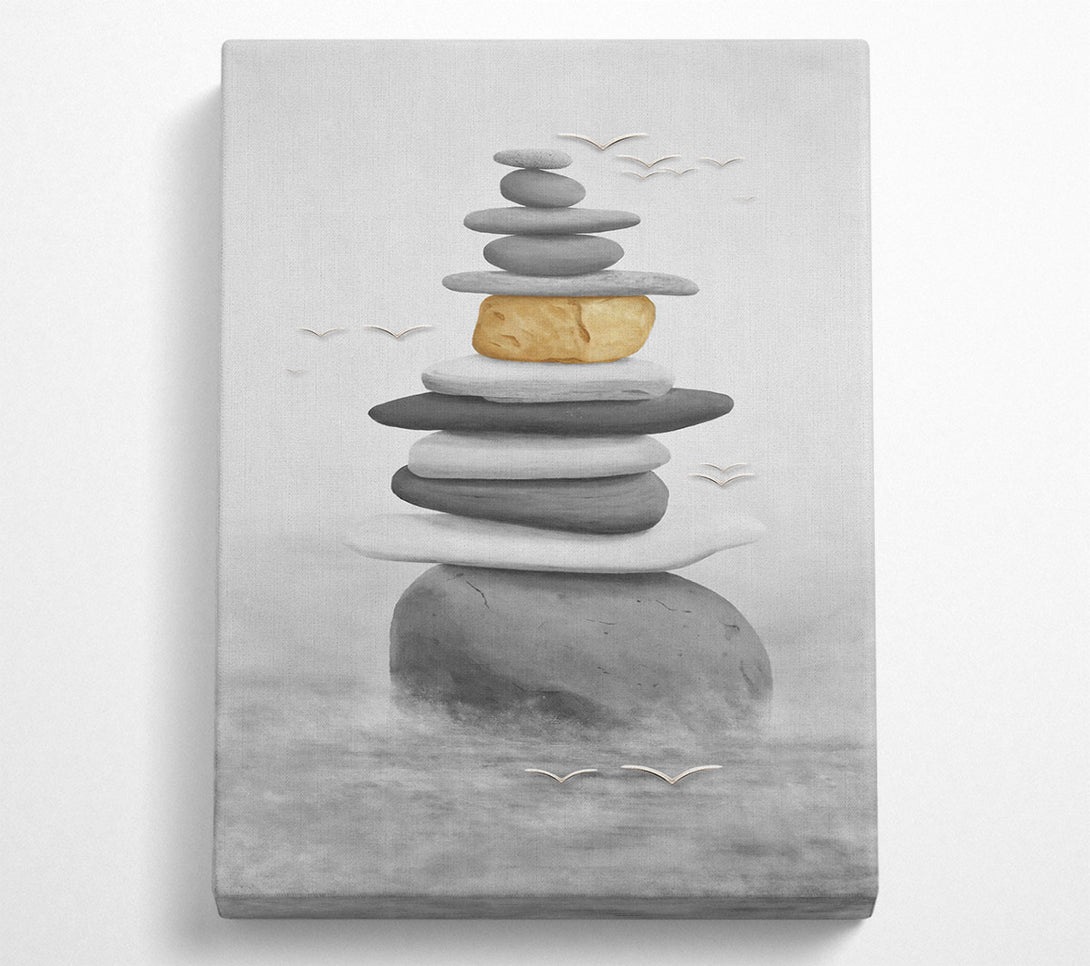  A Canvas Print of Stack Of Rocks Canvas Art