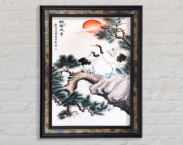 Stalks On A Cliff Framed Print