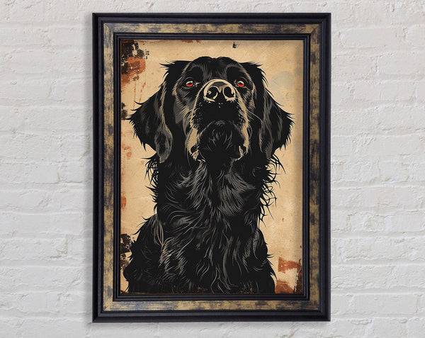 Staring Lab Graffiti Framed Print