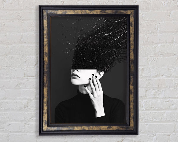 Static Head Framed Print