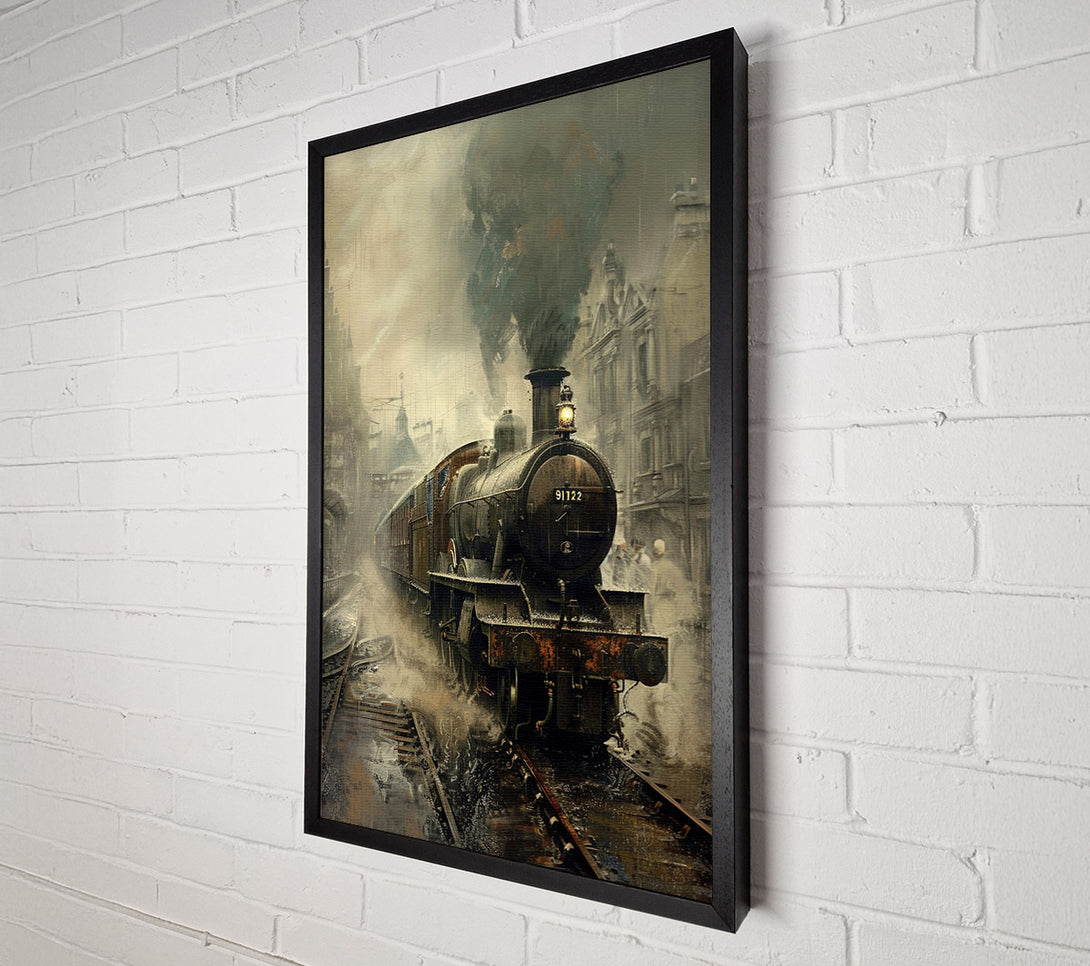  A Canvas Print of Steam Train Old Times Canvas Print