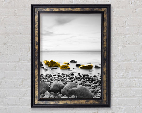 Stone Shore Framed Print