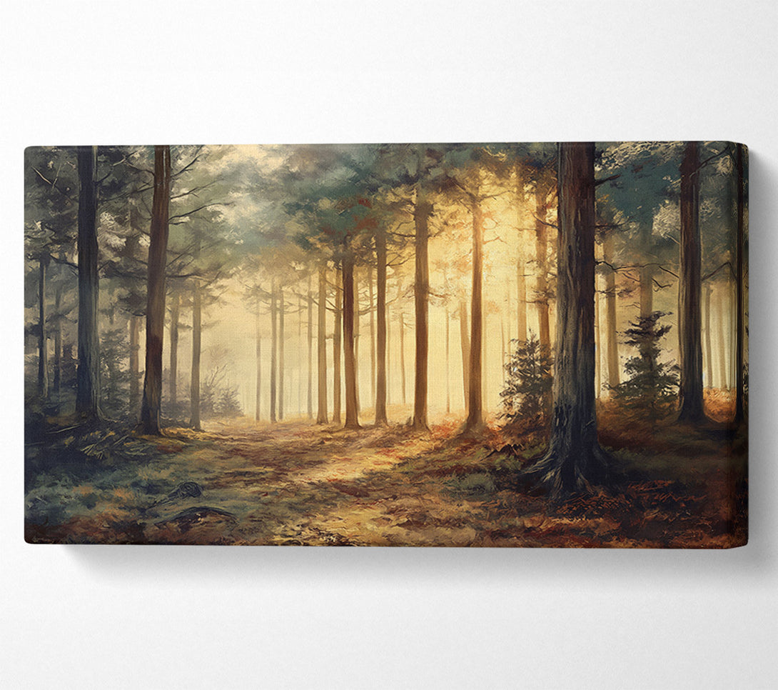  A Canvas Print of Subtle Gentle Forest Canvas Print