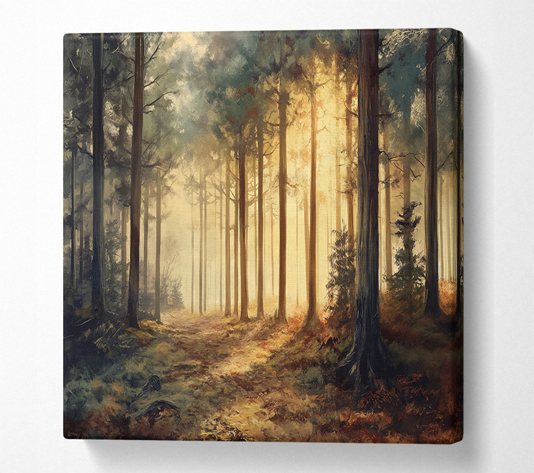  A Canvas Print of Subtle Gentle Forest Canvas Print