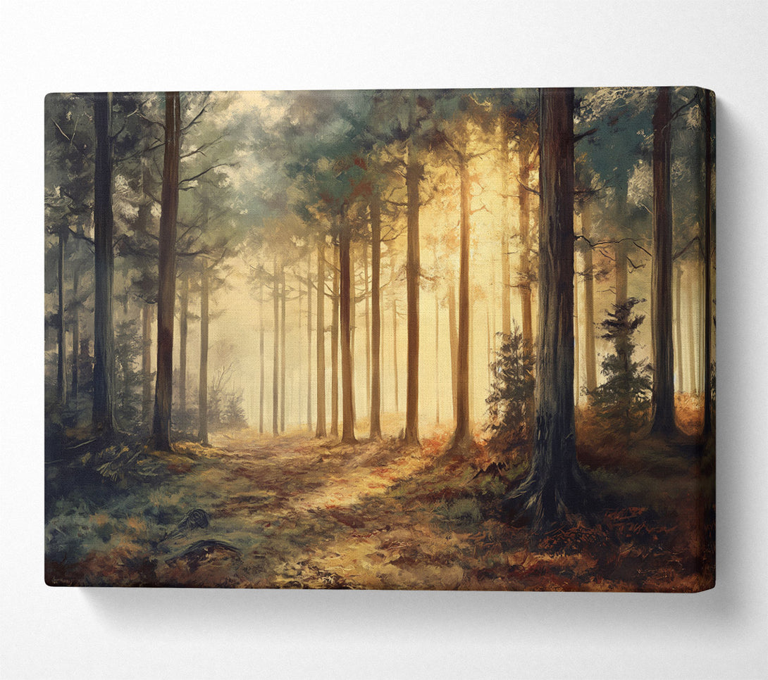  A Canvas Print of Subtle Gentle Forest Canvas Print