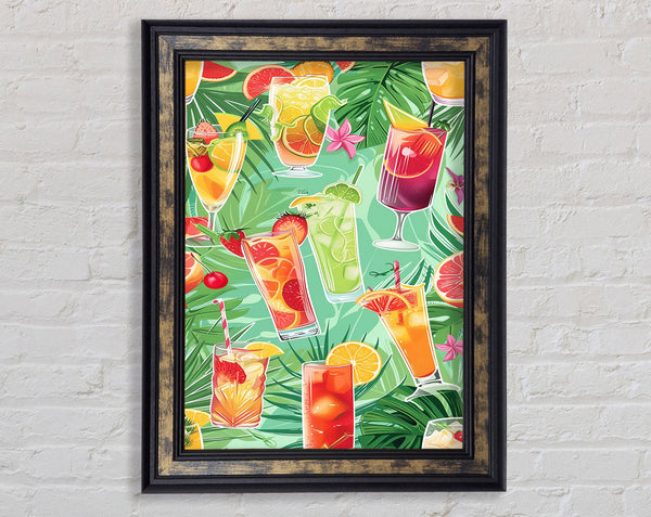 Summer Cocktails Framed Print