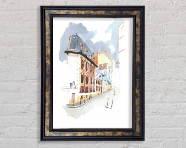 Summer Watercolour Framed Print