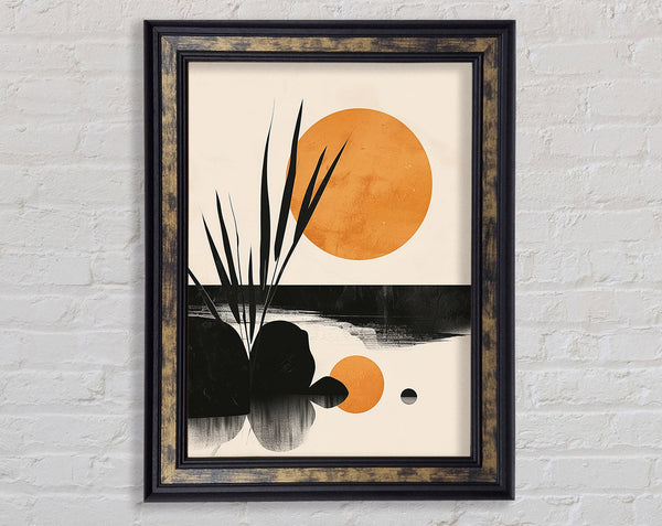 Sun Above The Lake Framed Print