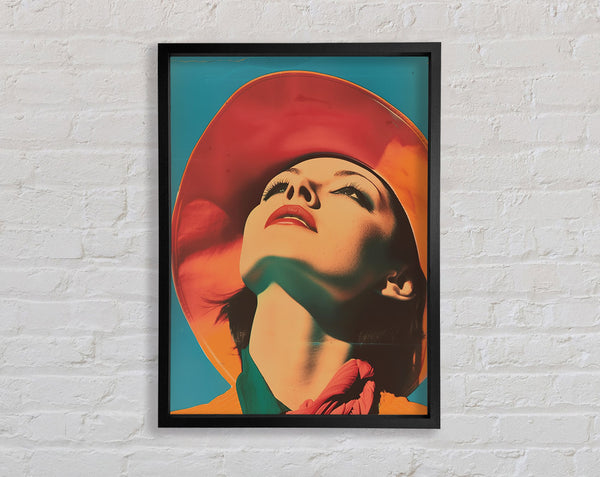 Sun Retro Fashion Framed Print