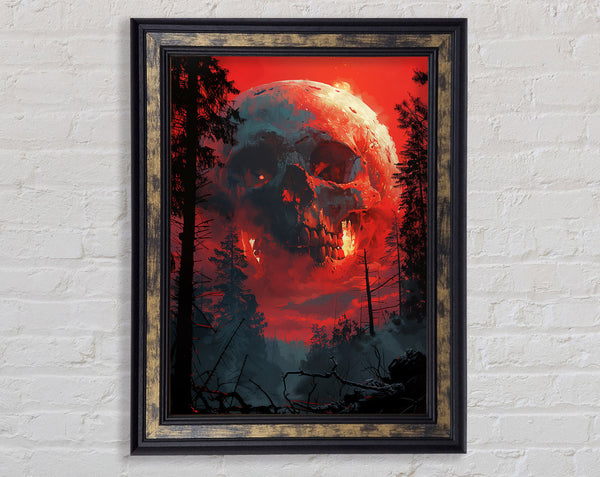 Sun Skull Framed Print