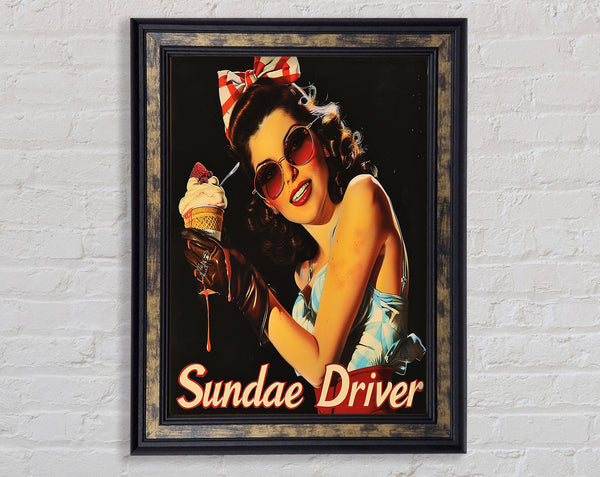 Sundae Driver Framed Print