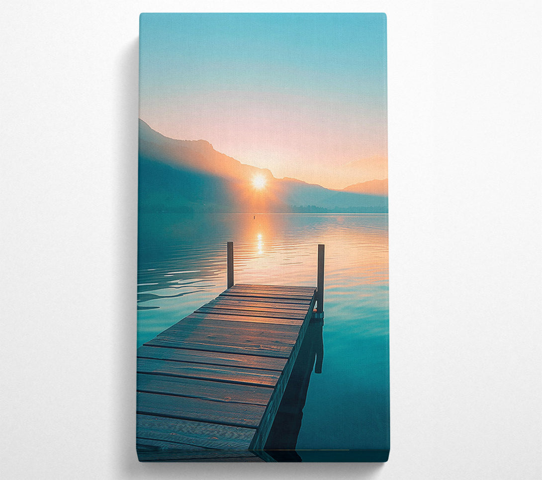  A Canvas Print of Sunrise Lake Canvas Wall Art