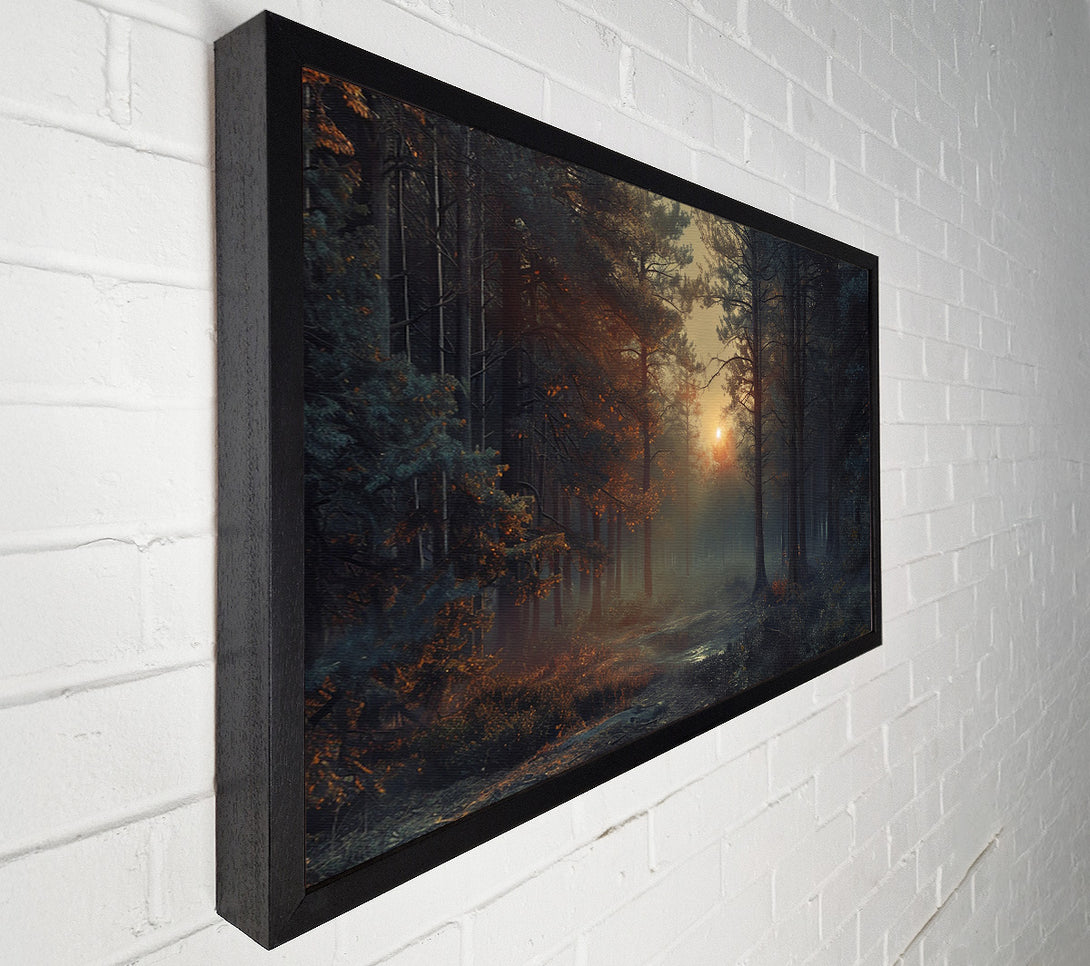  A Canvas Print of Sunrise Mist Canvas Print