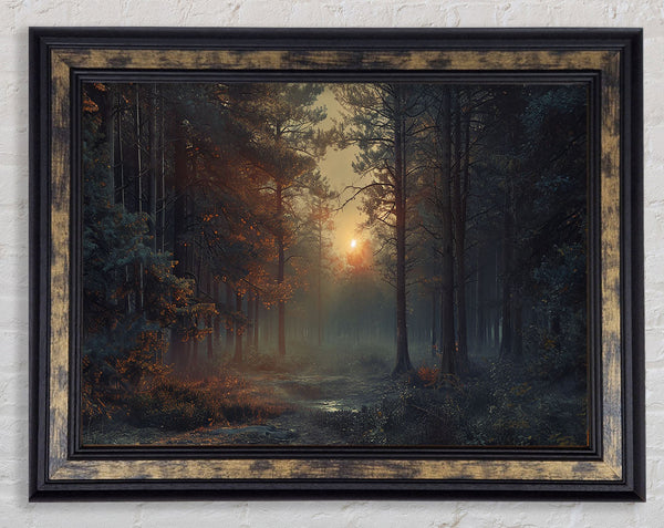 Sunrise Mist Framed Print