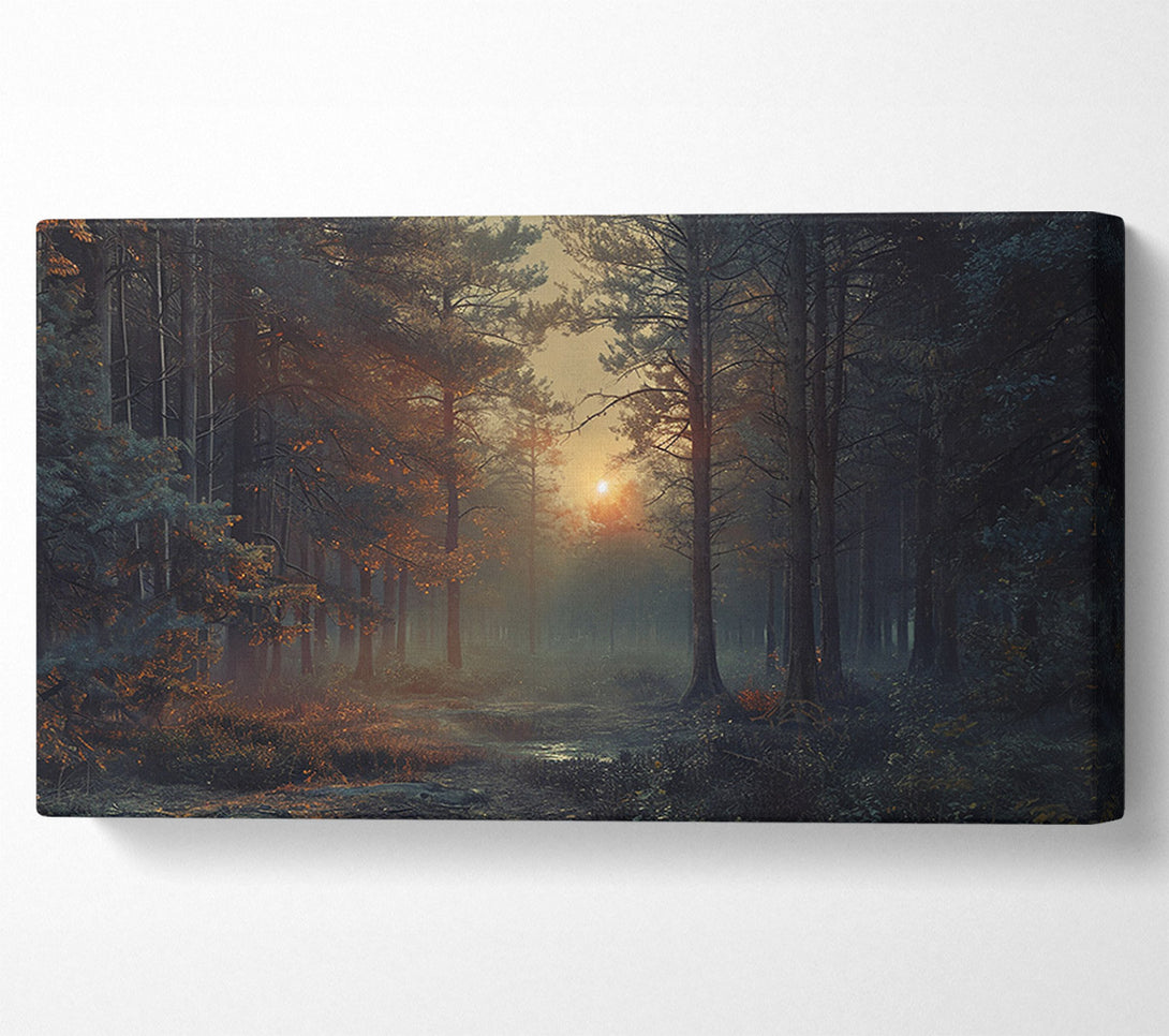  A Canvas Print of Sunrise Mist Canvas Print