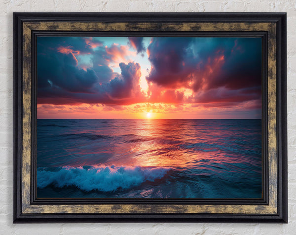 Sunrise Ocean Framed Print