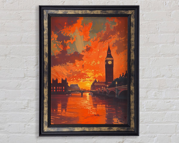 Sunset London Framed Print