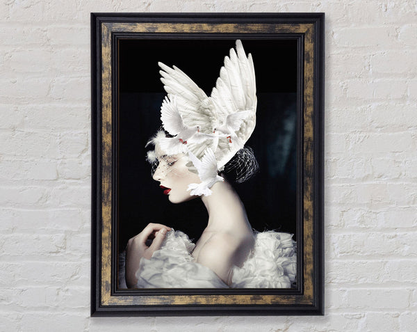 Swan Lady Framed Print