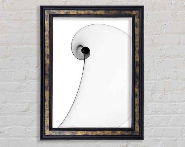 Swirl Into Walnut Framed Print