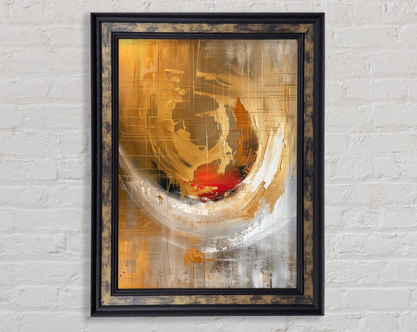 Swirls Of Biege Framed Print
