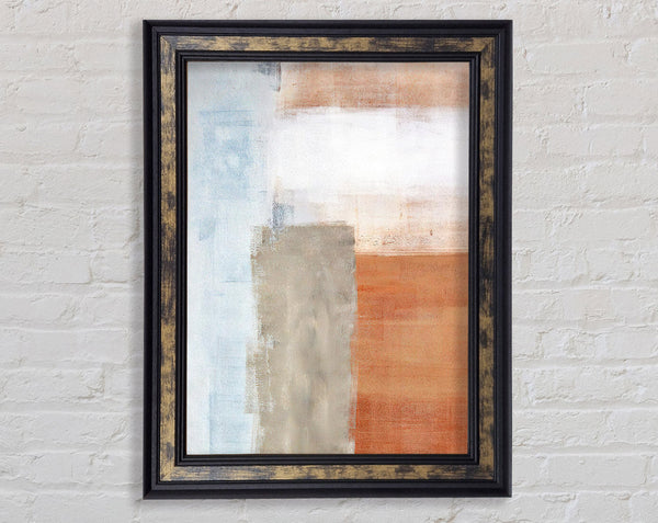 Terracotta To Blue Framed Print