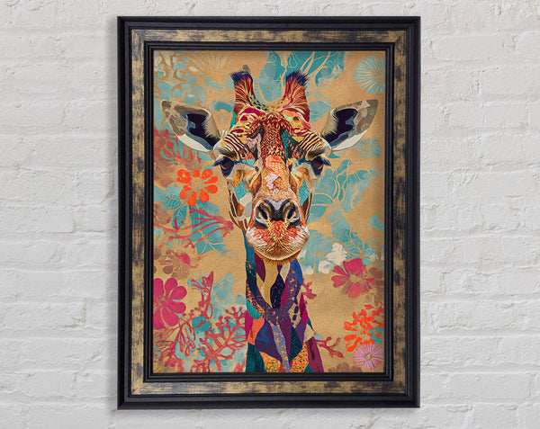 The Artistic Giraffe Framed Print