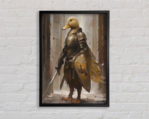The Duck Crucade Framed Print